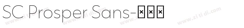 SC Prosper Sans字体转换 SC Prosper Sans字体转换